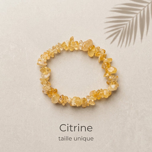 Bracelet en pierre naturelle chips baroque