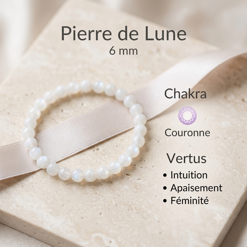 Bracelets en pierre naturelle - 6mm