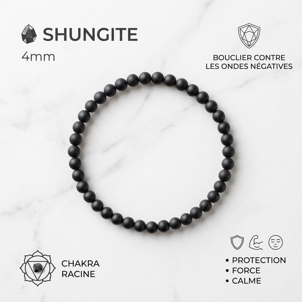 Bracelets en pierre naturelle - 4mm