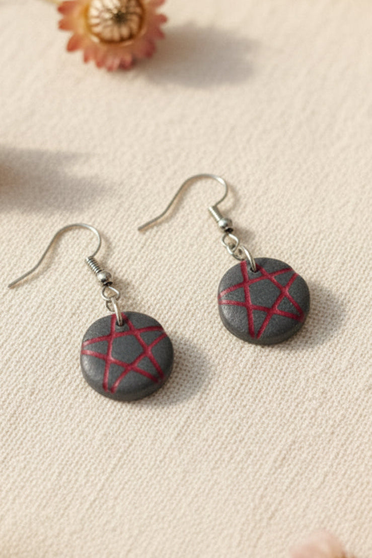 Boucles d'oreilles Pentacle