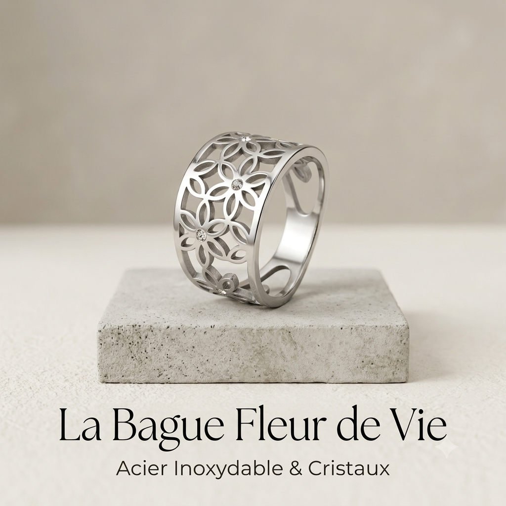 Bague fleur de vie
