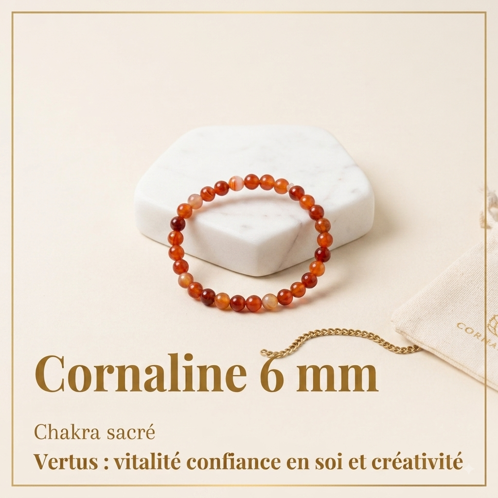 Bracelets en pierre naturelle - 6mm