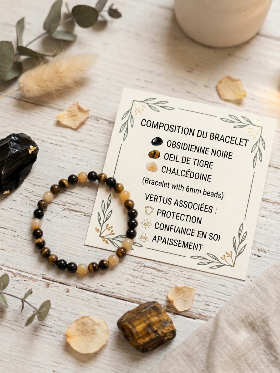 Bracelets en pierre naturelle - 6mm