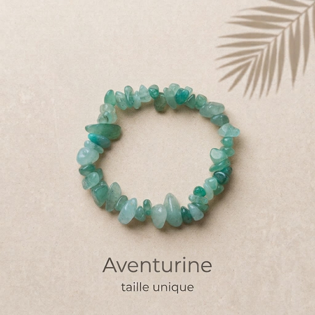 Bracelet en pierre naturelle chips baroque
