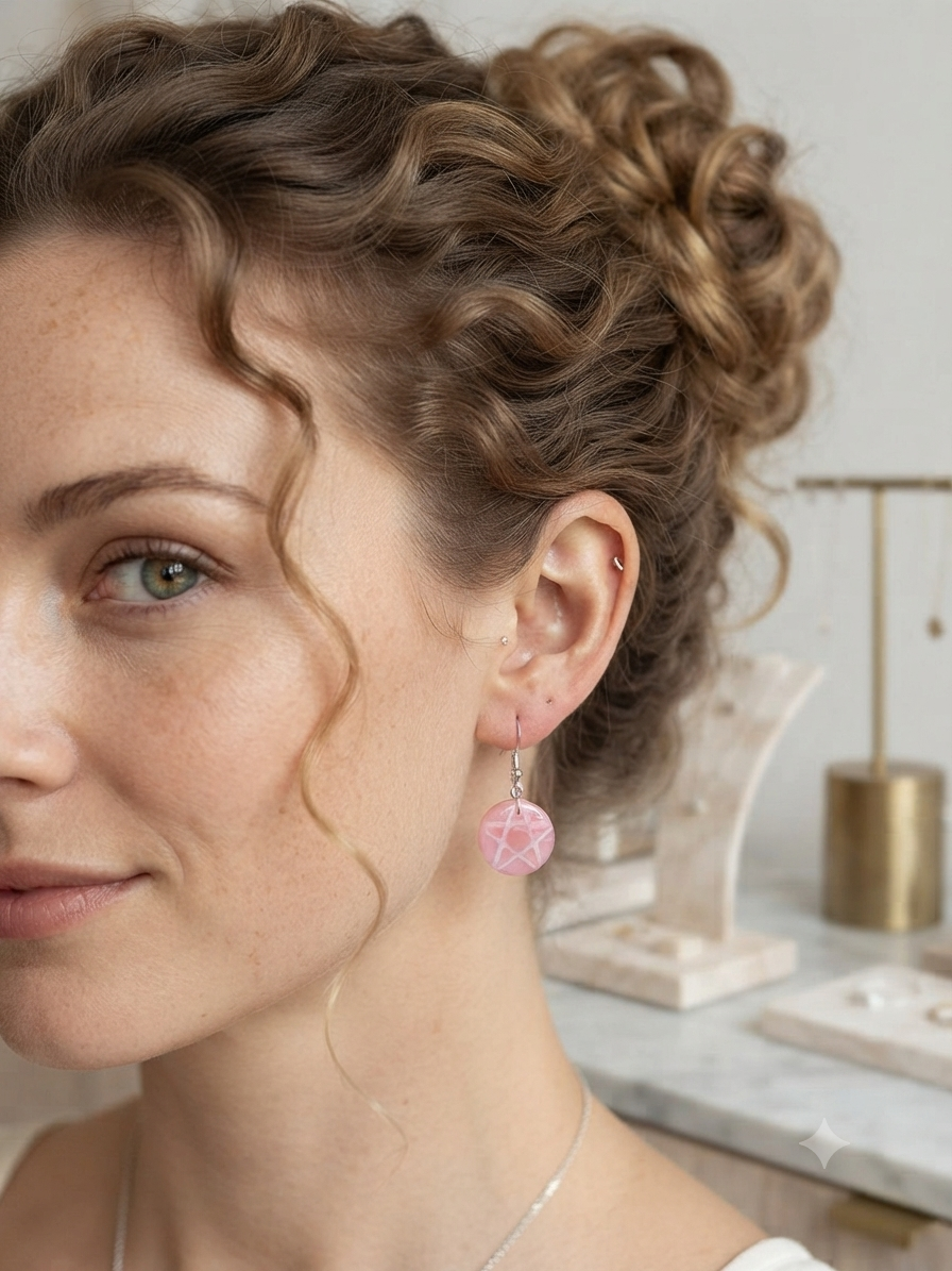 Boucles d'oreilles Pentacle