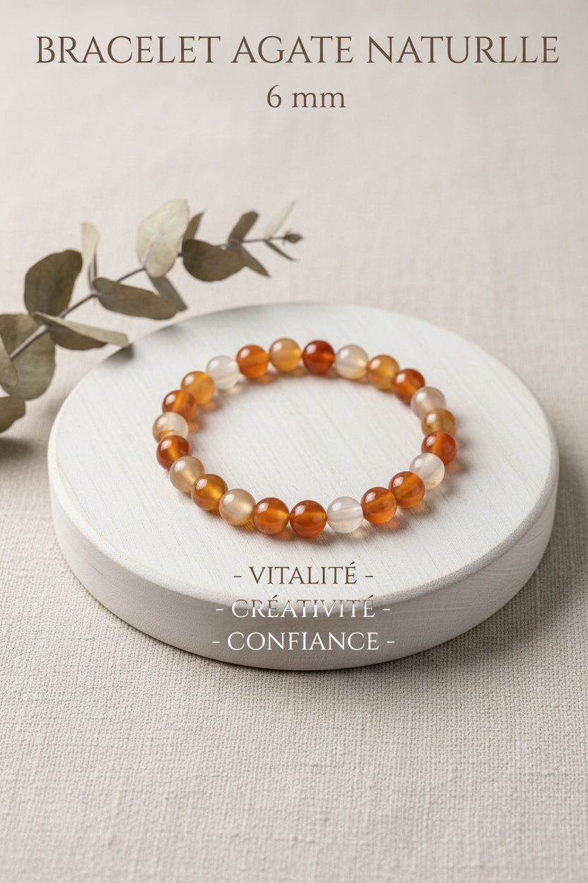 Bracelets en pierre naturelle - 6mm