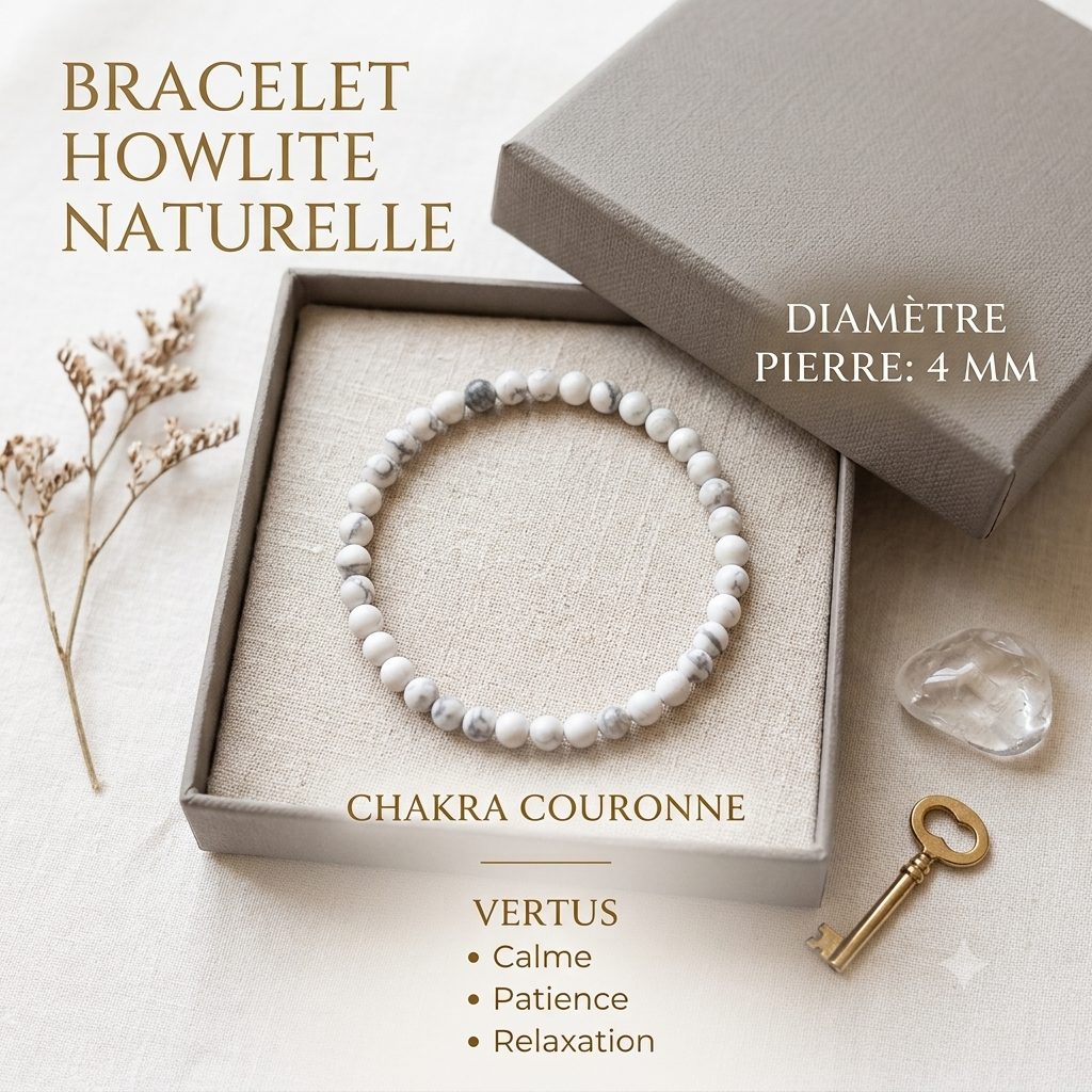 Bracelets en pierre naturelle - 4mm