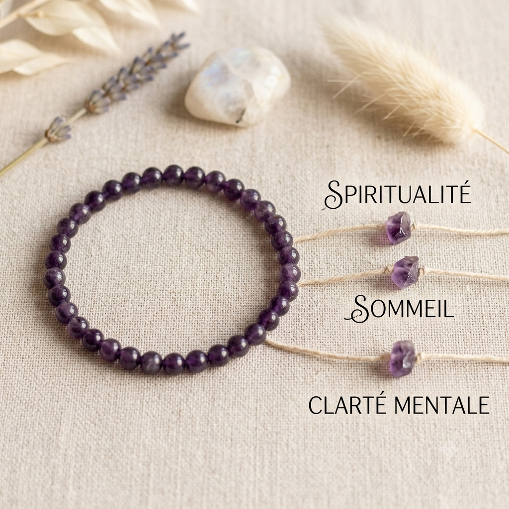 Bracelets en pierre naturelle - 6mm